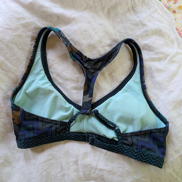 Prana Green and Blue Bikini Top - Picture 3 of 4